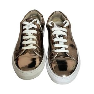 Axel Arigato •Women 40/ 9•Rose Gold Metallic Copper Low Top Lace Up Sneaker Shoe